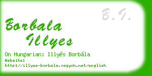 borbala illyes business card