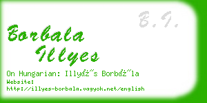 borbala illyes business card